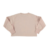 Picnik Pink Flower Cropped Sweatshirt