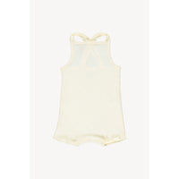Fin and Vince Buttercream Double Strap Romper