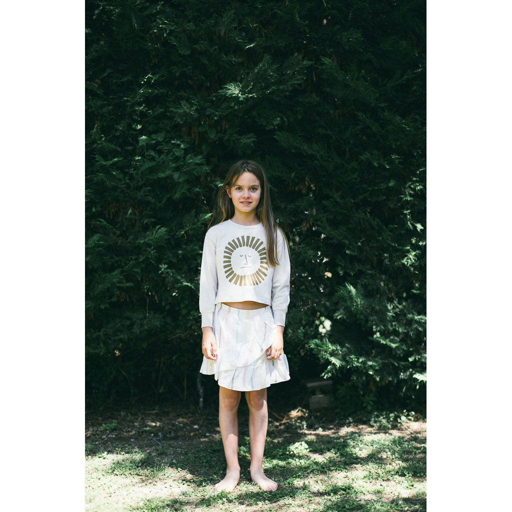 Picnik Grey Sun Cropped Sweatshirt