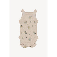 Fin and Vince Pretty in Floral Chunky Strap Onesie
