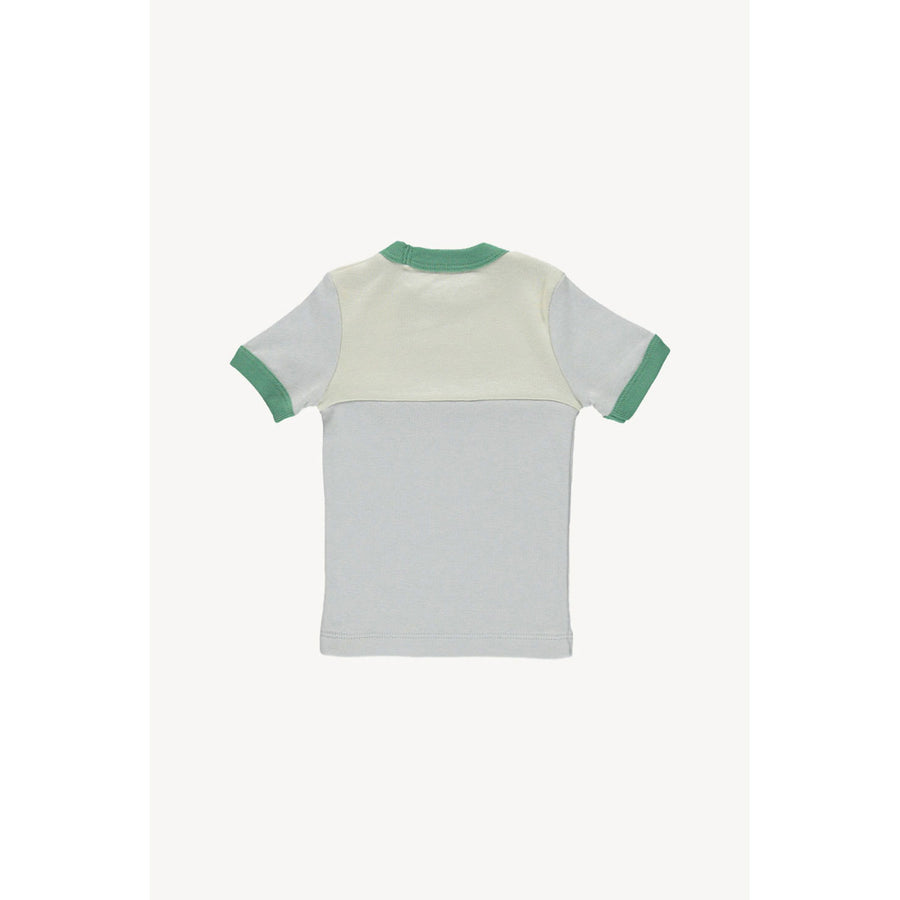 Fin and Vince Cloud/Oatmeal/Green Vintage Tee