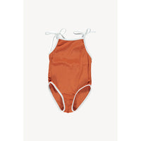 Fin and Vince Terrocotta Ribbed Swimsuit