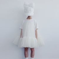 Caroline Bosmans Off White Oversized Tulle Dress