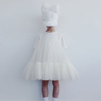 Caroline Bosmans Off White Oversized Tulle Dress