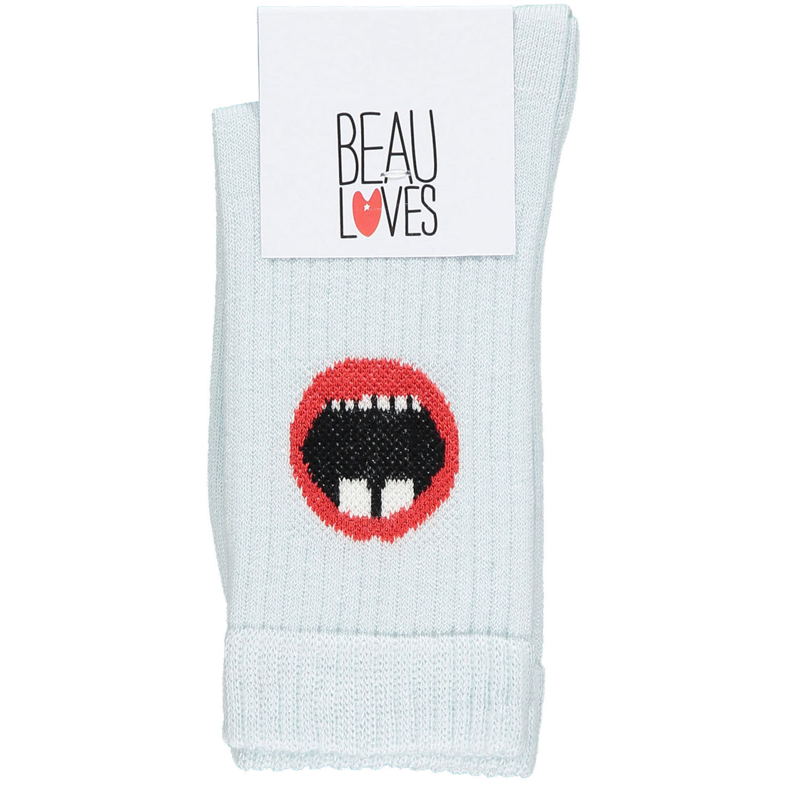 Beau Loves Sky Blue Shout Socks