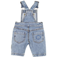 Piupiuchick Light Blue Washed Denim Dungarees