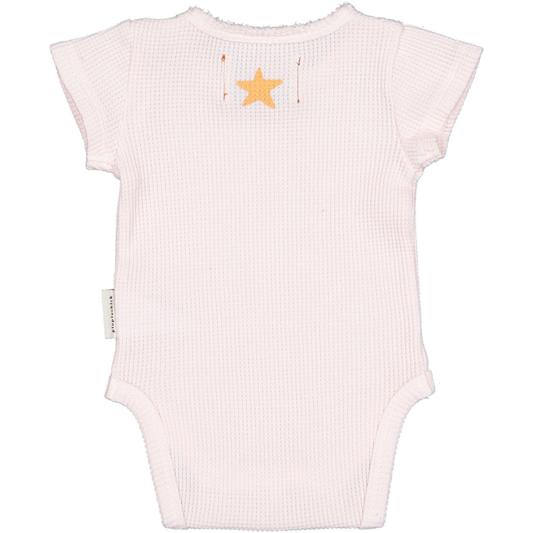 Piupiuchick Light Pink Texured Jersey Bodysuit