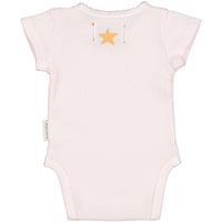 Piupiuchick Light Pink Texured Jersey Bodysuit