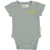 Piupiuchick Grey Texured Jersey Bodysuit
