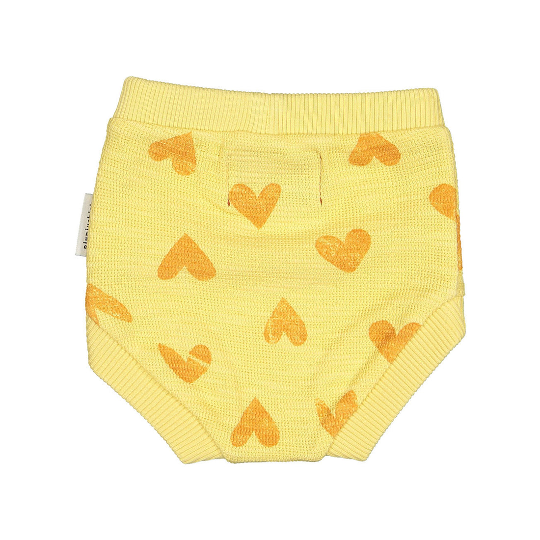 Piupiuchick Yellow Hearts Allover Ribbed Bloomer