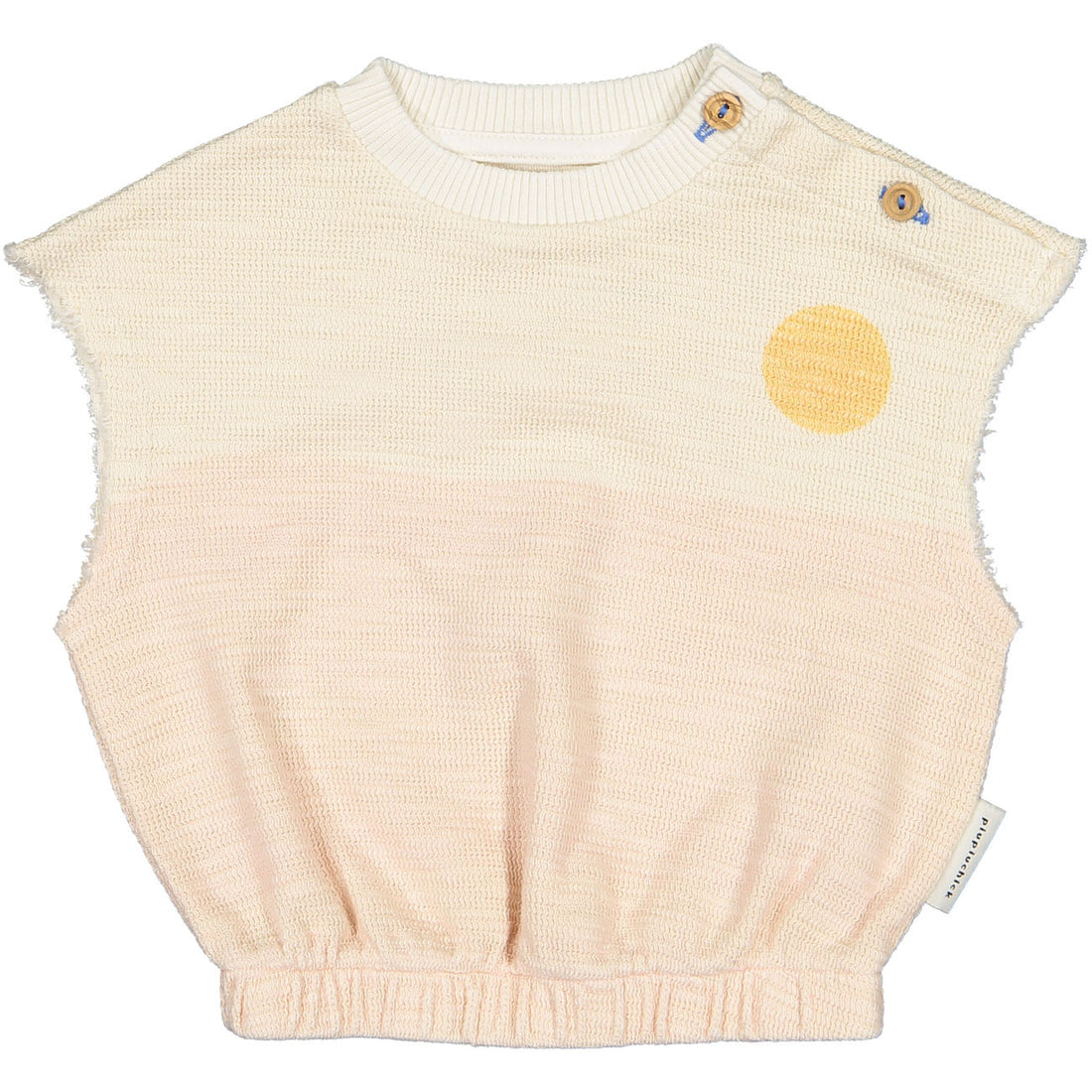Piupiuchick Pink Les Amis Textured Sleeveless Top