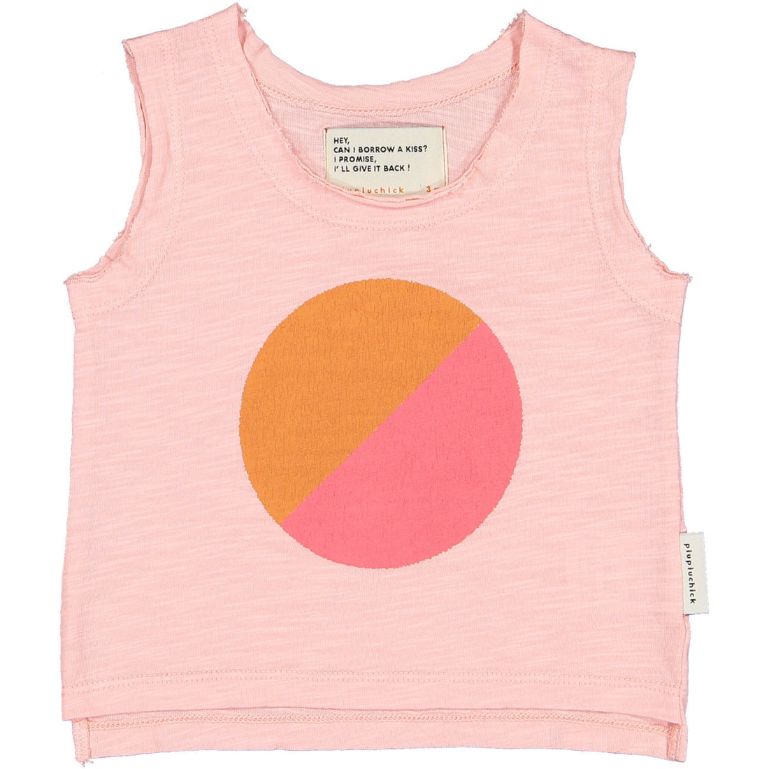 Piupiuchick Pink Multicolor Circle Tank