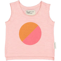 Piupiuchick Pink Multicolor Circle Tank