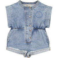 Piupiuchick Light Washed Denim Garage Band Jumpsuit