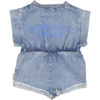 Piupiuchick Light Washed Denim Garage Band Jumpsuit