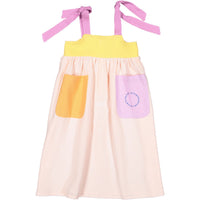 Piupiuchick Multi Color Textured Long Pocket Dress