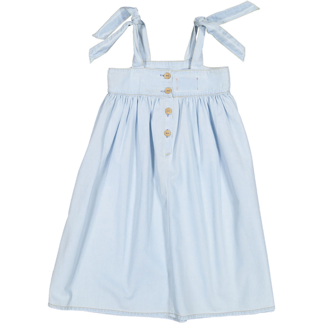 Piupiuchick Light Chambray Pocket Long Dress