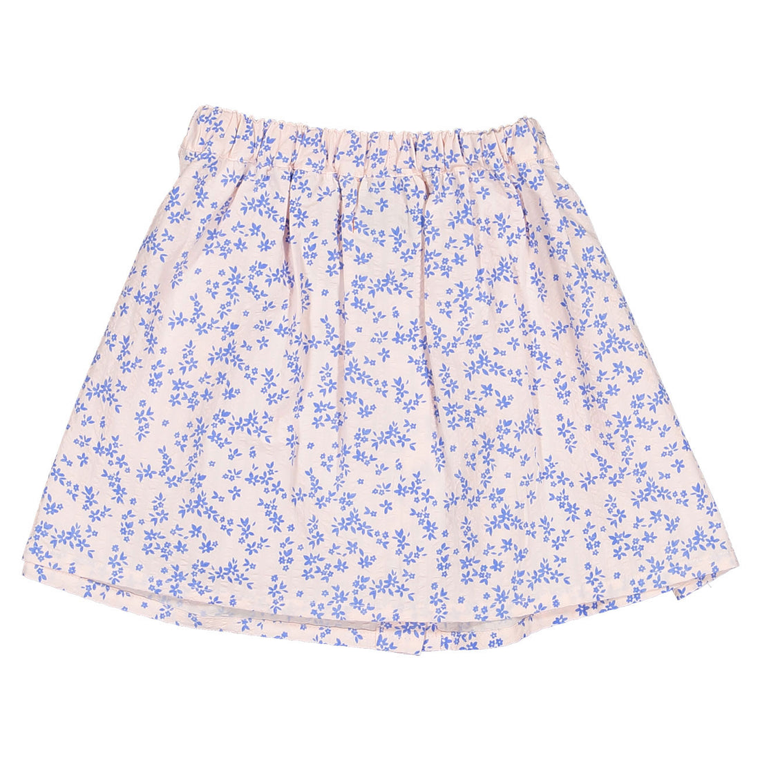Piupiuchick Light Pink Little Flowers Knee Skirt