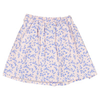 Piupiuchick Light Pink Little Flowers Knee Skirt