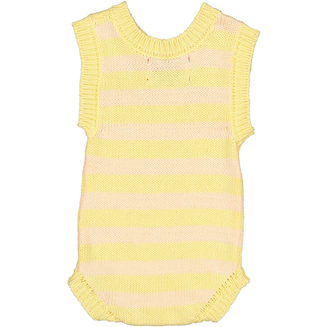 Piupiuchick Yellow Stripe Knitted Bodysuit