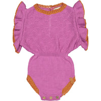 Piupiuchick Violet Detailed Knitted Playsuit