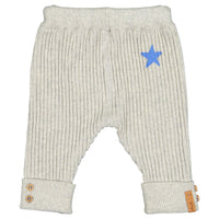 Piupiuchick Light Grey Knitted Baby Leggings