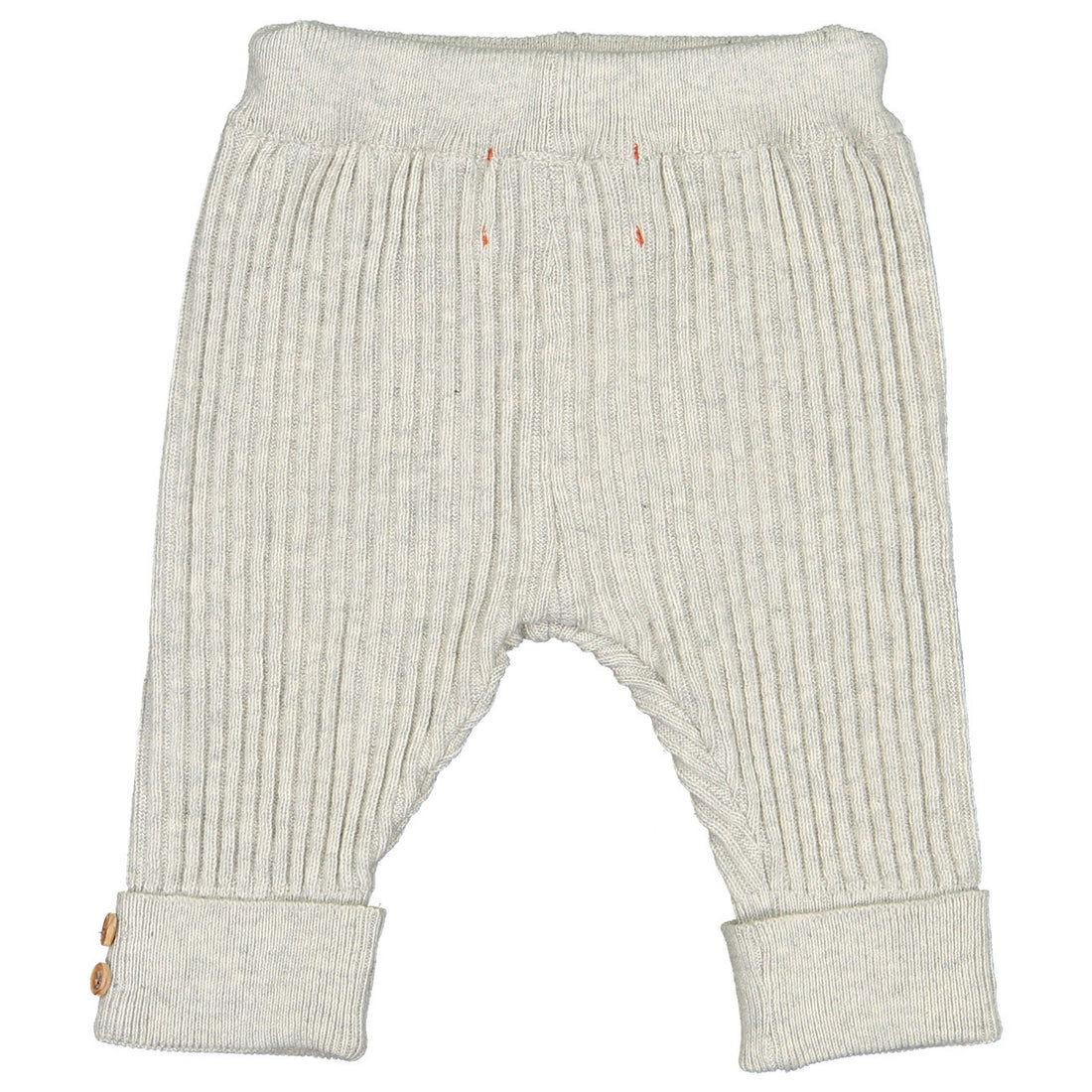 Piupiuchick Light Grey Knitted Baby Leggings