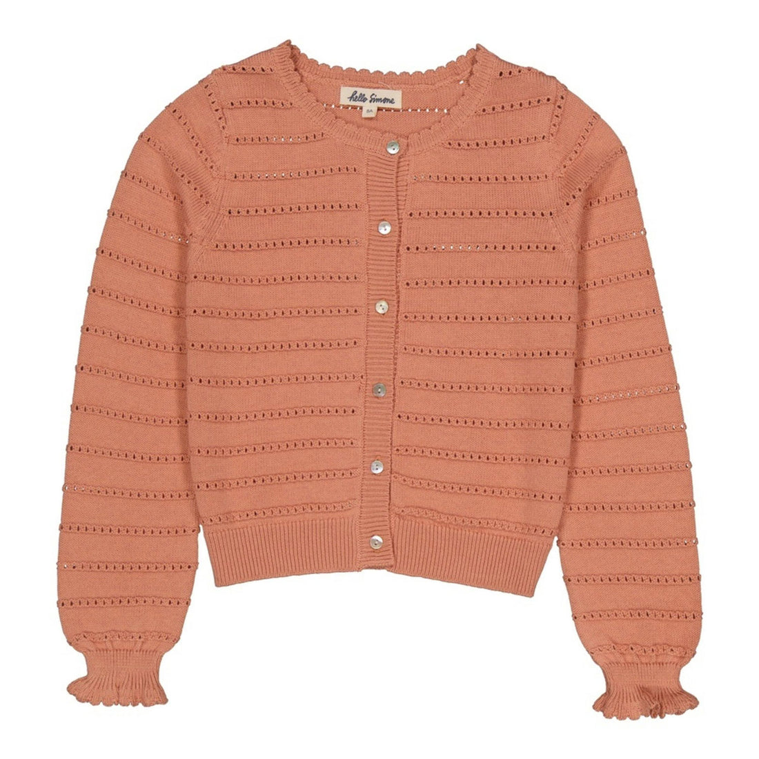 Hello Simone Faded Rose Julia cardigan