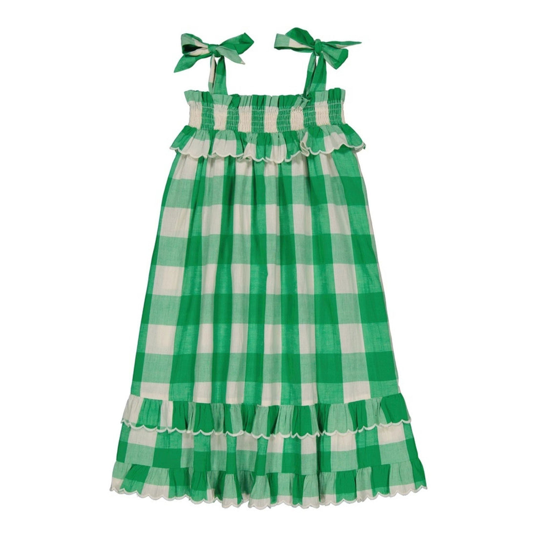Hello Simone Green Check Nina dress