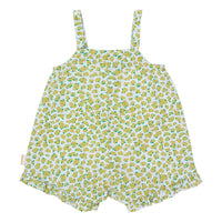 Tiny Cottons Pale Blue/Yellow Oleander Straps One-Piece