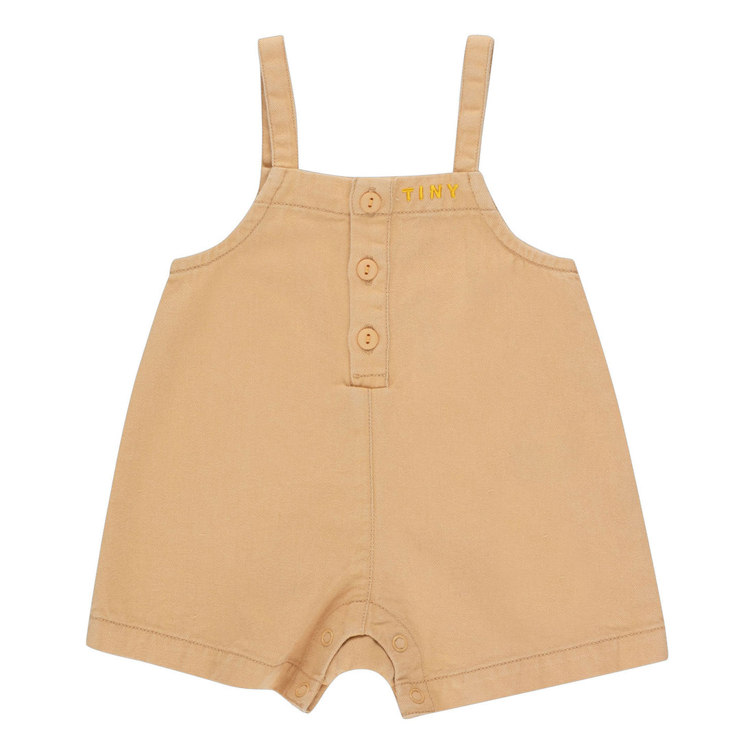 Tiny Cottons Almond Solid Baby Dungaree