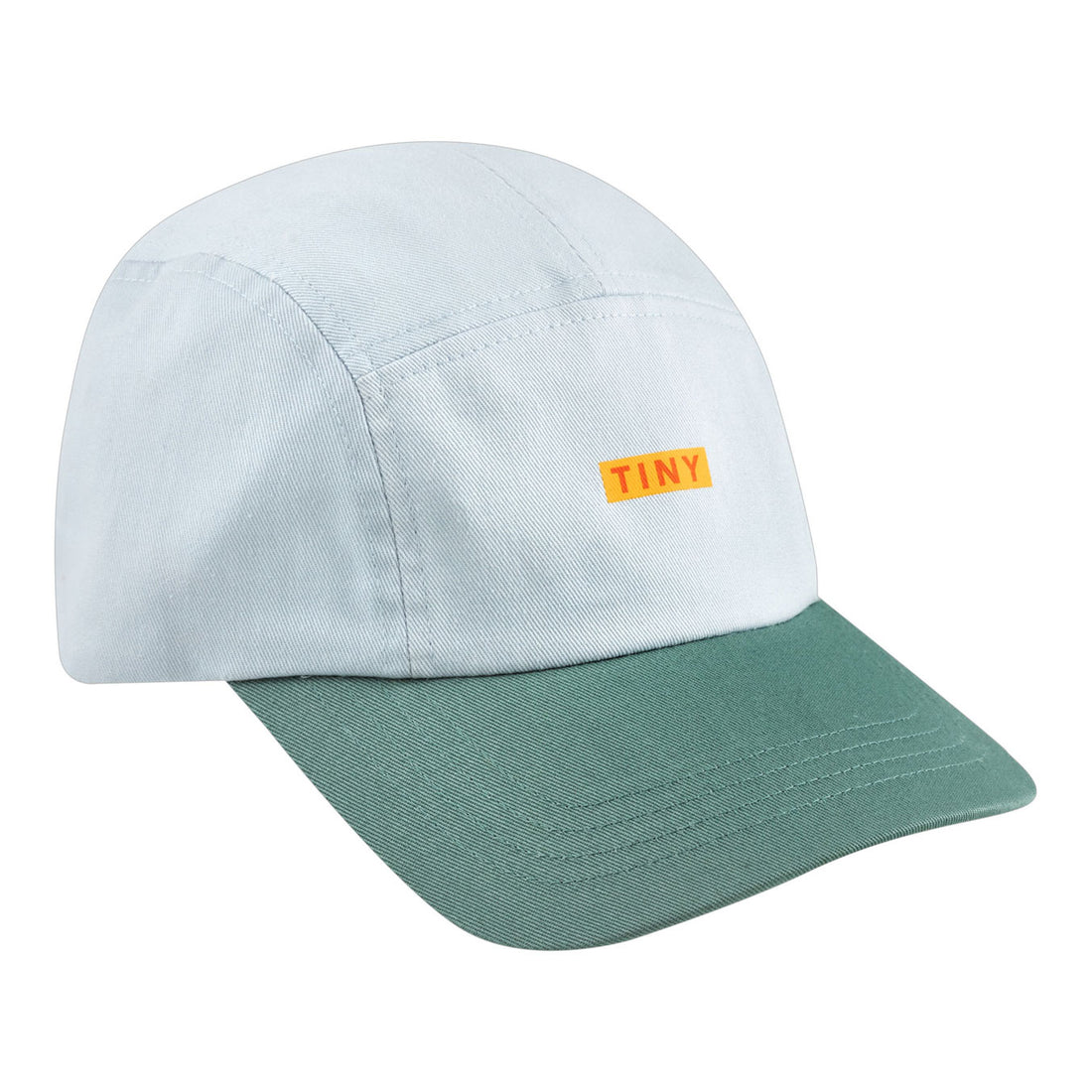 Tiny Cottons Pale Blue/Light Teal Color Block Cap