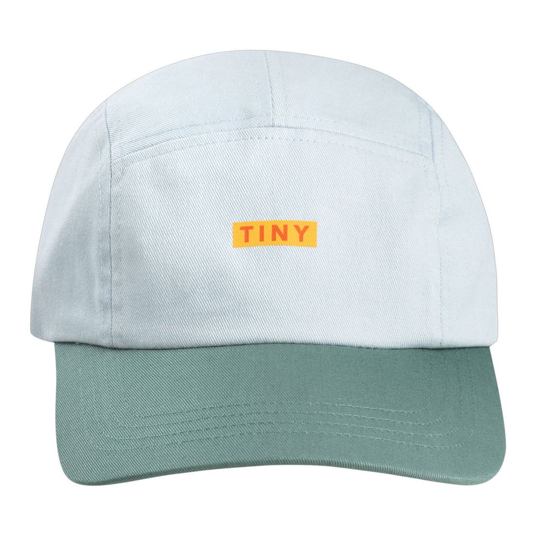 Tiny Cottons Pale Blue/Light Teal Color Block Cap