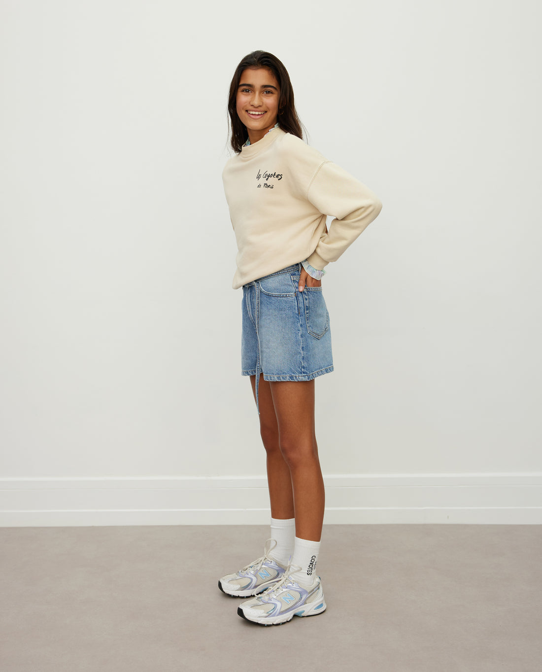 Les Coyotes De Paris Beige Crewneck Lovisa Sweater
