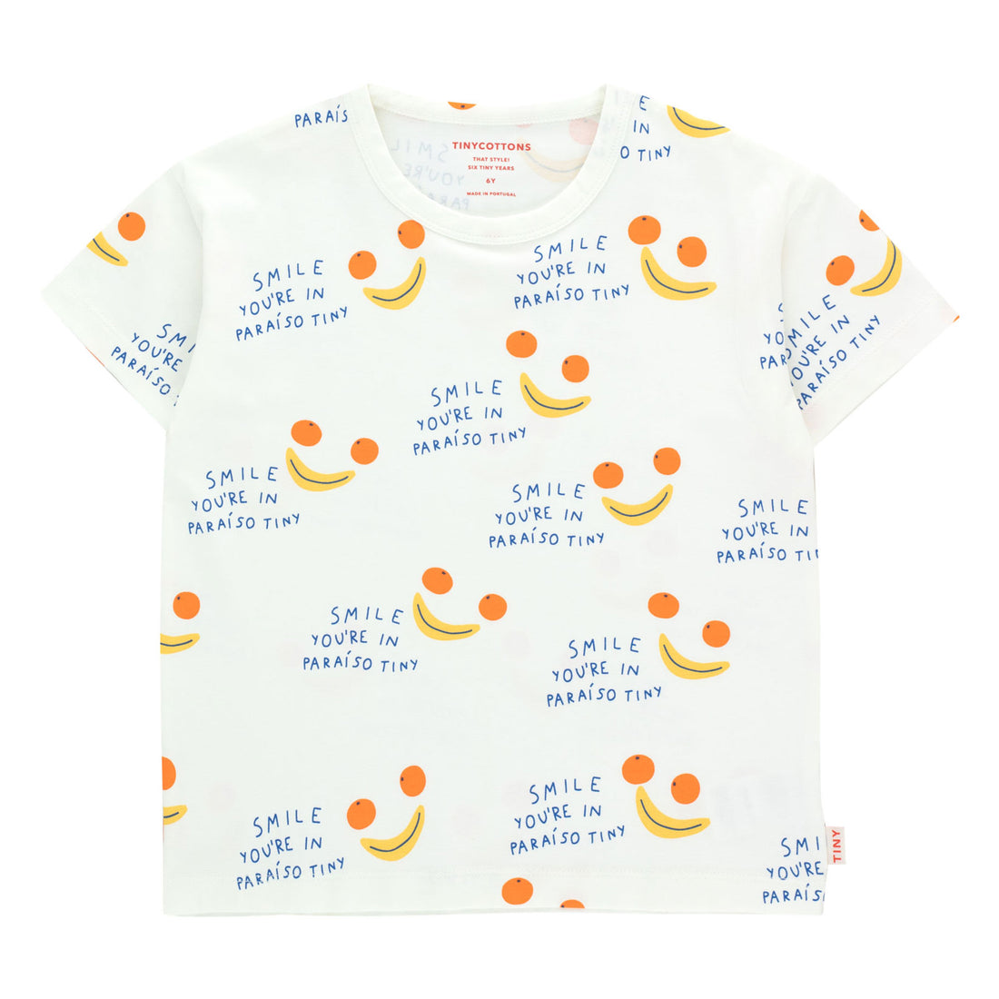 Tiny Cottons Off-White Smile Tee