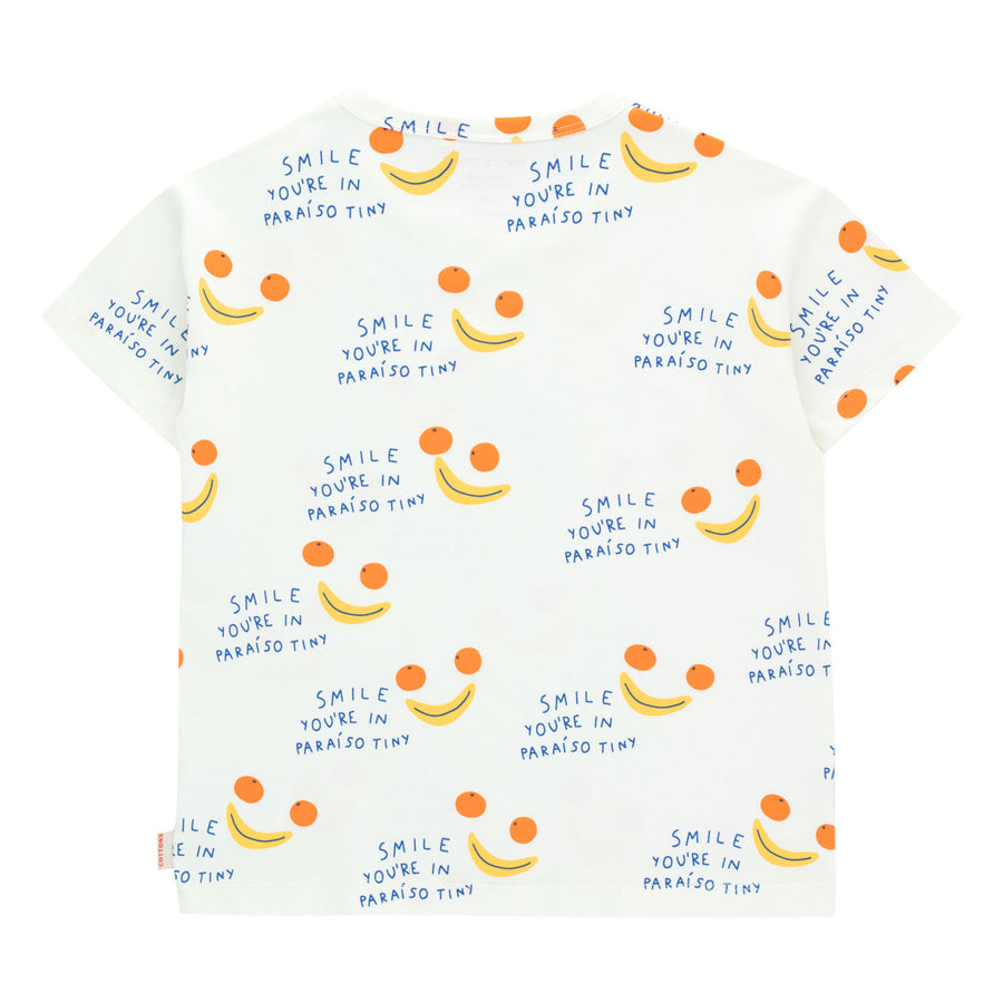 Tiny Cottons Off-White Smile Tee