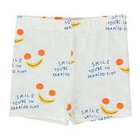 Tiny Cottons Off-White Smile Short