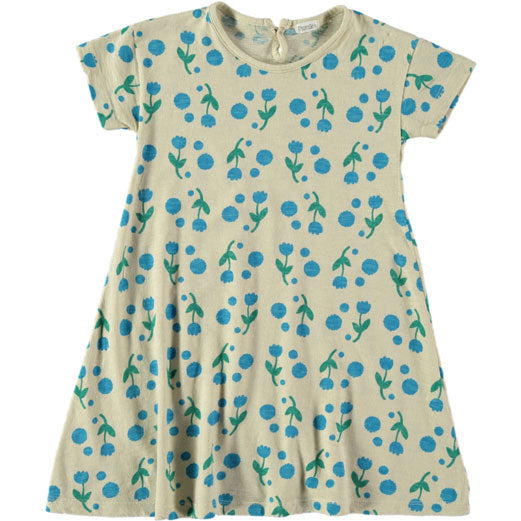Picnik Raw White Flower Print Tee Dress