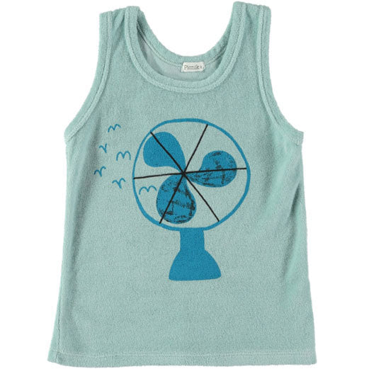 Picnik Blue Fan Tank