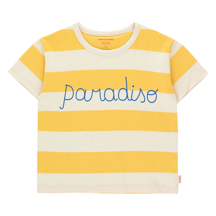 Tiny Cottons Light Cream/Yellow Paradiso Stripes Tee