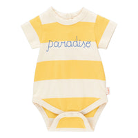 Tiny Cottons Light Cream/Yellow Paradiso Stripes Body