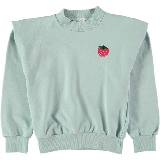 Picnik Blue Shoulder Pleat Sweatshirt