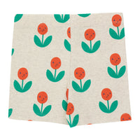 Tiny Cottons Light Cream Heather/Summer Red Peonies Short