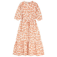 Tiny Cottons Light Cream/Summer Red Cherries Dress