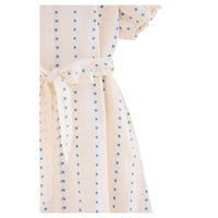 Tiny Cottons Light Cream/Lapis Blue Stars Dress