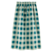 Tiny Cottons Dark Pistacchio/Dark Teal Big Check Skirt