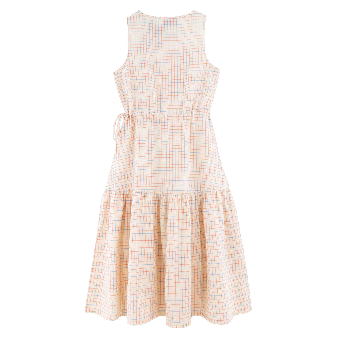 Tiny Cottons Light Cream Grid Dress