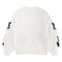 Tiny Cottons Light Cream Luisa Embroidered Cardigan