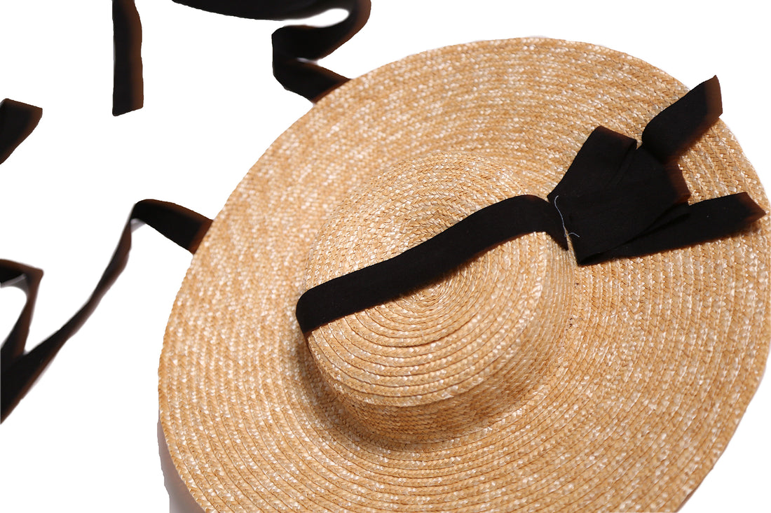 Tia Cibani Kohl Zsofia Shallow Boater Hat