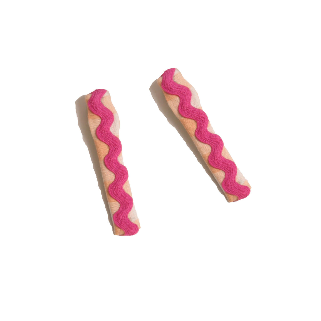Tia Cibani Rainbow Sofia Gingham Ric Rac Hair Clips (Set Of 6)